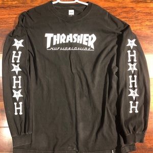 Thrasher X HUF Long Sleeve T Shirt